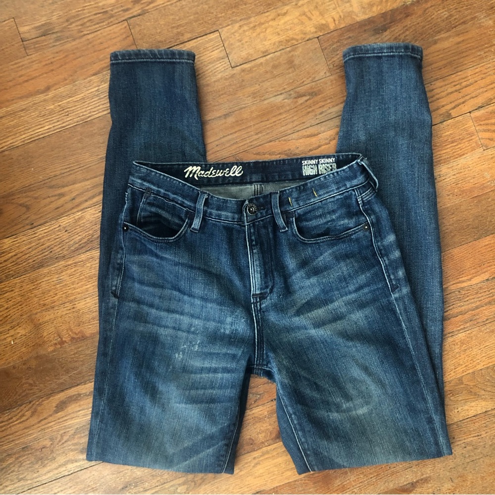 Madewell Skinny Skinny High Riser in Blue Sz 26